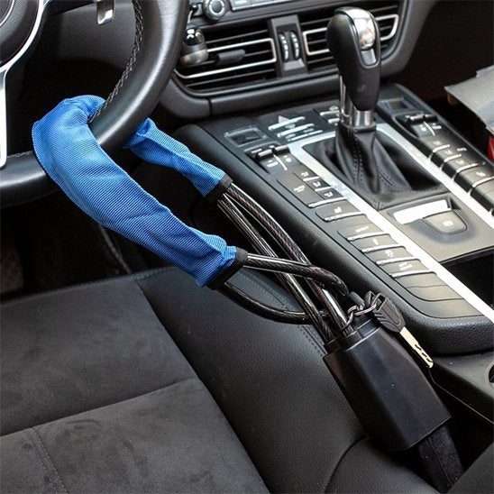 antivol voiture bleu adaptable ceinture