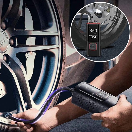 Gonfleur pneu voiture controle pression