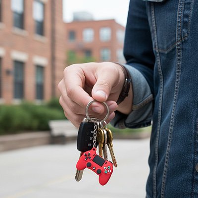 Porte cles manette playstation leger