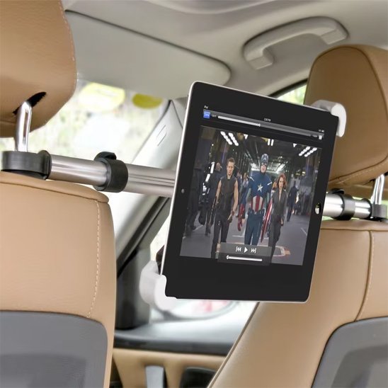 support tablette bras fixe sur les deux sieges avant