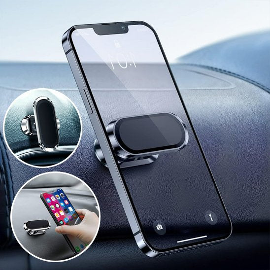 support telephone voiture aimante transparent