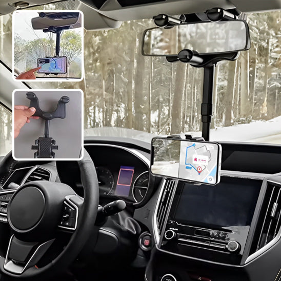 support telephone voiture image neige