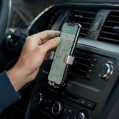 Support telephone voiture liberation en une touche