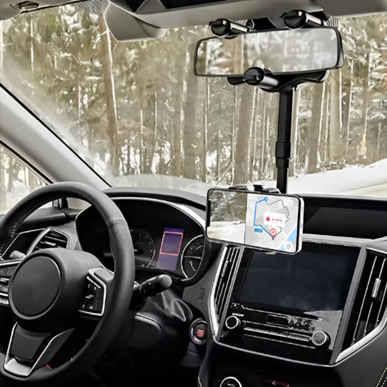 support telephone voiture neige