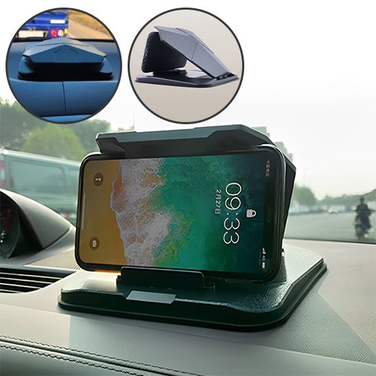 support telephone voiture vue de face