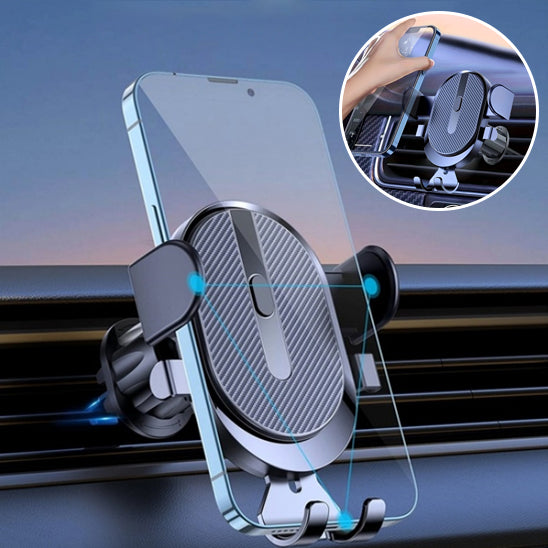 support telephone voiture vue profil