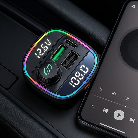transmetteur FM Bluetooth branchement allume cigare