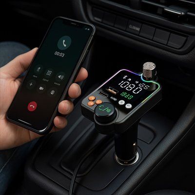 transmetteur FM Bluetooth connecte sans fil