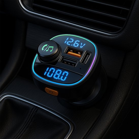 transmetteur FM Bluetooth systeme audio connecte