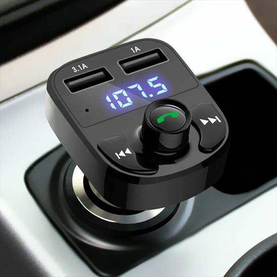 transmetteur FM bluetooth affichage radio