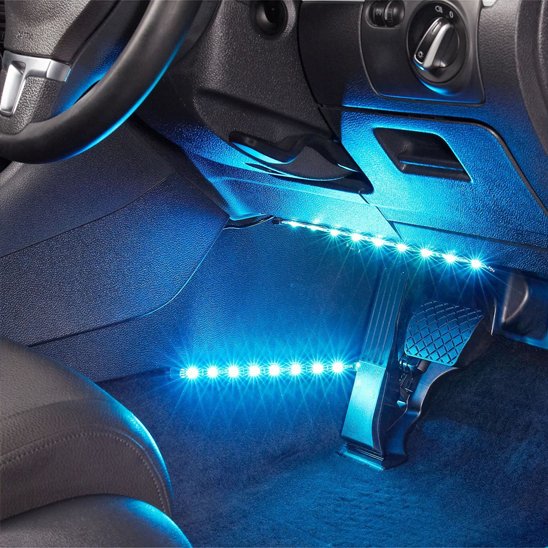 Bande Led voiture ambiance chaleureuse