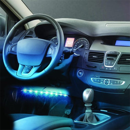 Bande Led voiture bleu variations programmables