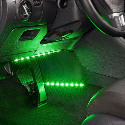Bande Led voiture installation pplusieurs couleur vertes