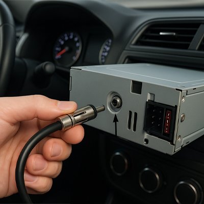 Adaptateur pour antenne autoradio installation simple