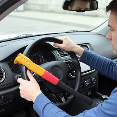 Antivol voiture coloris vives haute visibilite