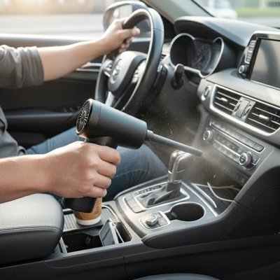 Aspirateur voiture a portee de main