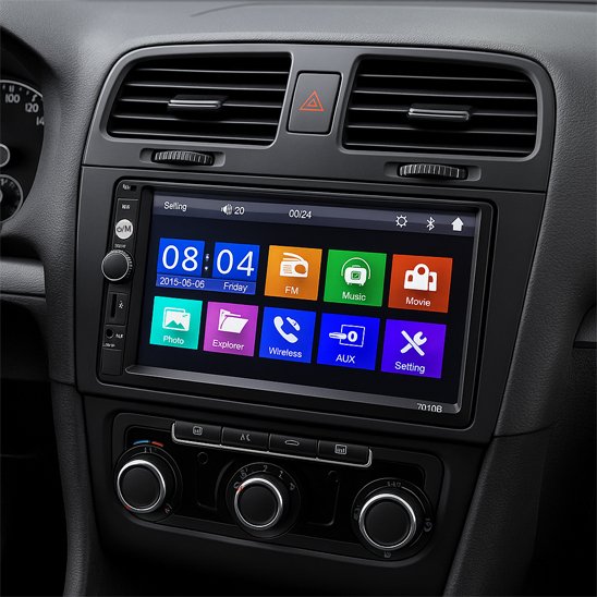 Autoradio 2din bluetooth compatible USB AUX
