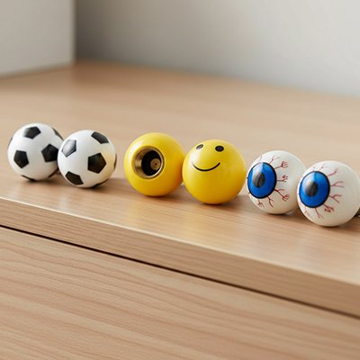 Bouchon valve pneu​ modeles foot smiley oeil