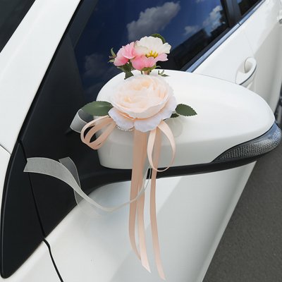 Decoration voiture mariage lot de 4