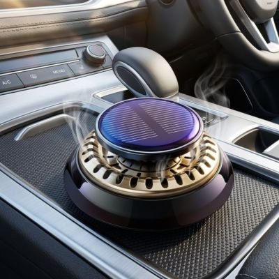 Diffuseur de parfum alliage metalise dore