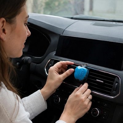 Diffuseur de parfum voiture-pomme-bleu