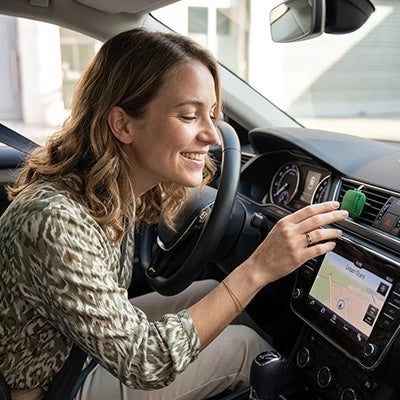 diffuseur de parfum voiture pomme vert