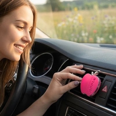 Diffuseur de parfum voiture rose