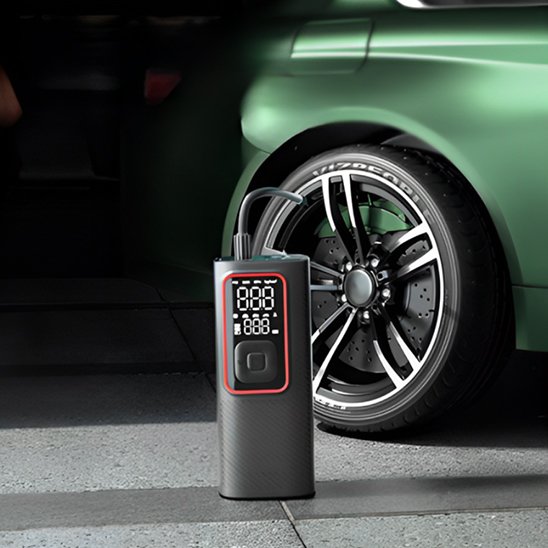 Gonfleur pneu voiture double affichage