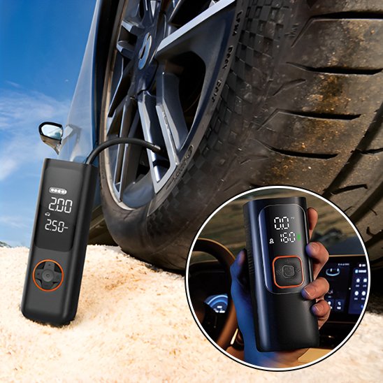 Gonfleur pneu voiture format compact