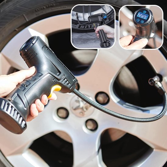 Gonfleur pneu voiture maniabilite