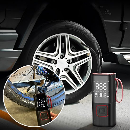 Gonfleur pneu voiture utlisation velo