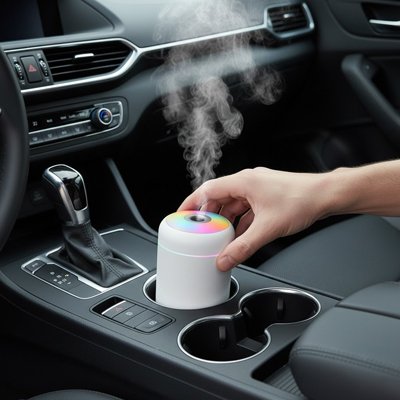 Humidificateur d'air coloris blanc