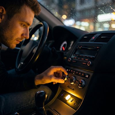 Led voiture couleurs varies