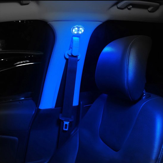 Led voiture lumiere bleue puissante