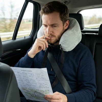 Oreiller de voyage vos epaules sont detendues pendant le trajet