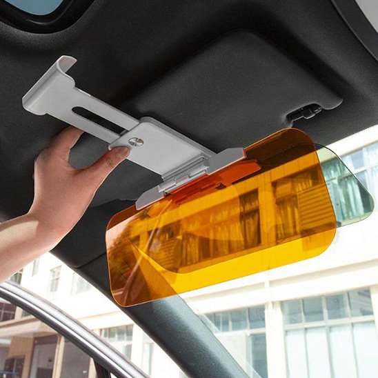 pare soleil voiture filtre jaune adoucit les phares