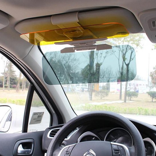 pare soleil voiture filtre vert bloque les rayons diurnes