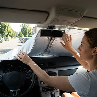 Pare soleil voiture ventouses ultra adherentes