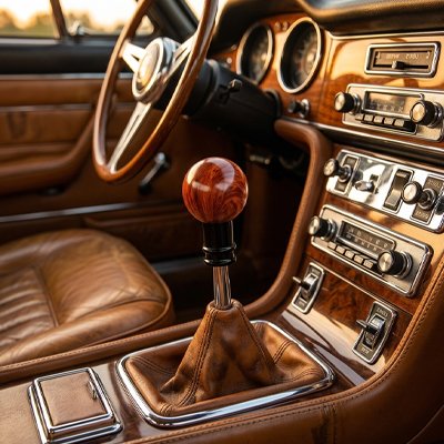 Pommeau de vitesse en bois elegant