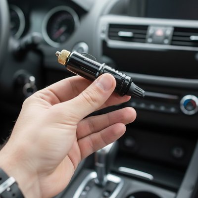 Prise allume cigare ambout dore anti corrosion