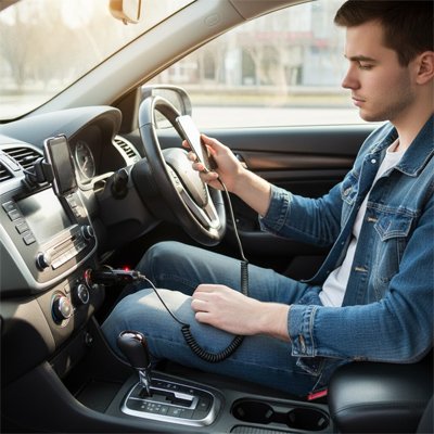 Prise allume cigare temoin lumineux LED rouge