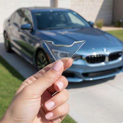 Protection portiere voiture film transparent