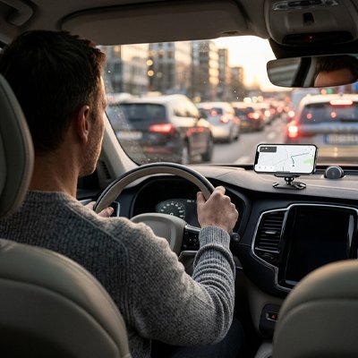 Support telephone voiture fixation en 30 secondes chrono