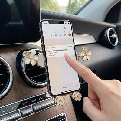 Support telephone voiture navigation en mode paysage