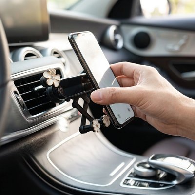 Support telephone voiture pince ajustable