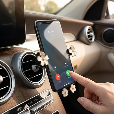 Support telephone voiture reponse mains libres