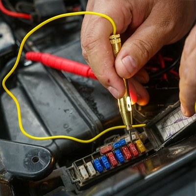 testeur automobile affichage du courant