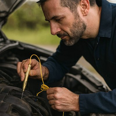 testeur automobile eclaire automatiquement
