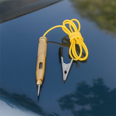 testeur automobile stylo cable jaune haute visibilite