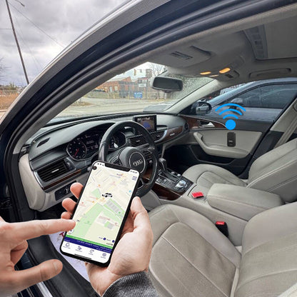 traceur gps voiture interieur portiere